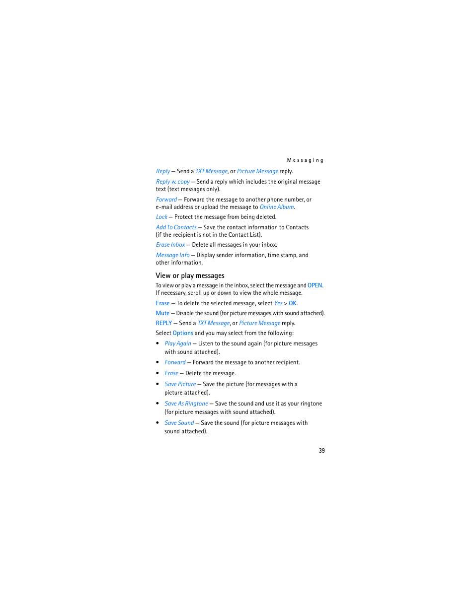 Nokia 2605 User Manual | Page 40 / 101