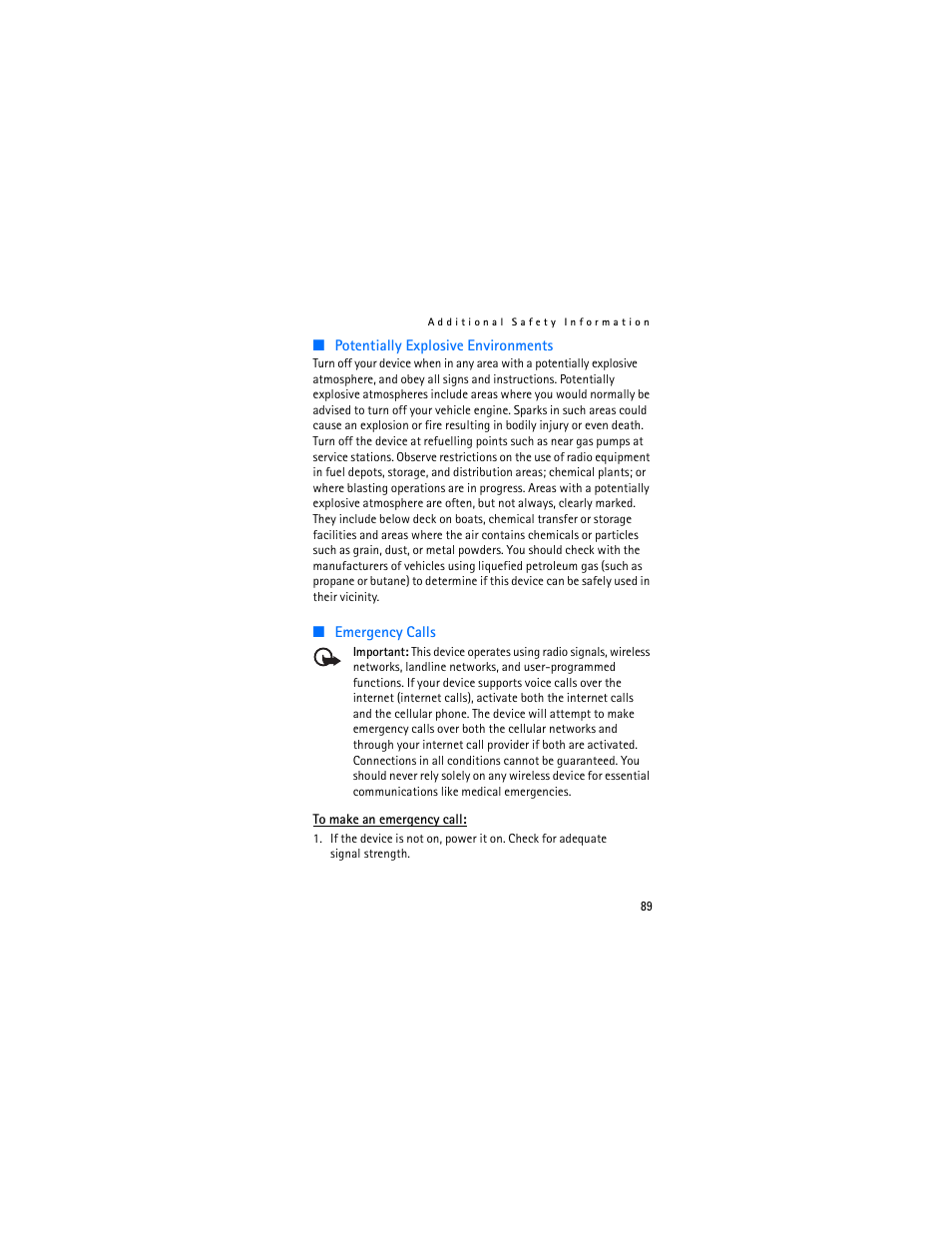 Nokia 2605 User Manual | Page 90 / 101