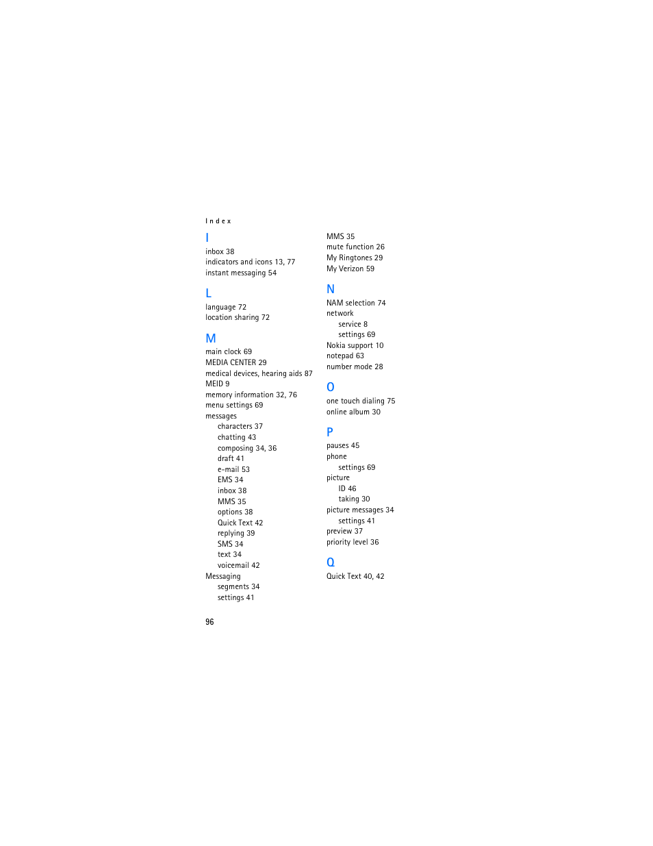 Nokia 2605 User Manual | Page 97 / 101