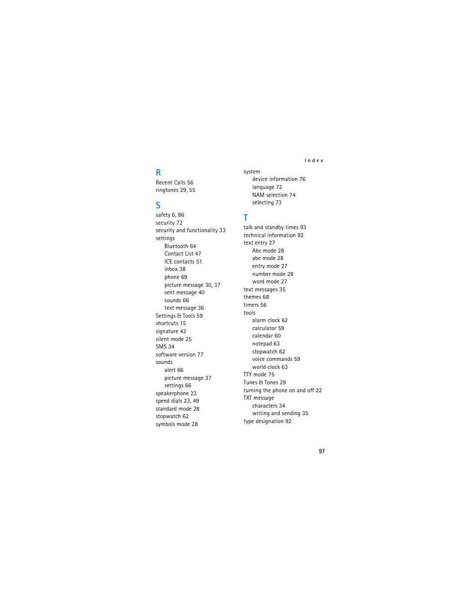 Nokia 2605 User Manual | Page 98 / 101