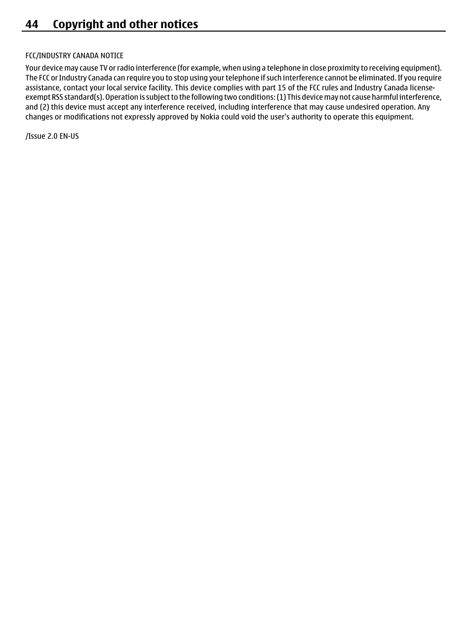 44 copyright and other notices | Nokia X2-01 User Manual | Page 44 / 44