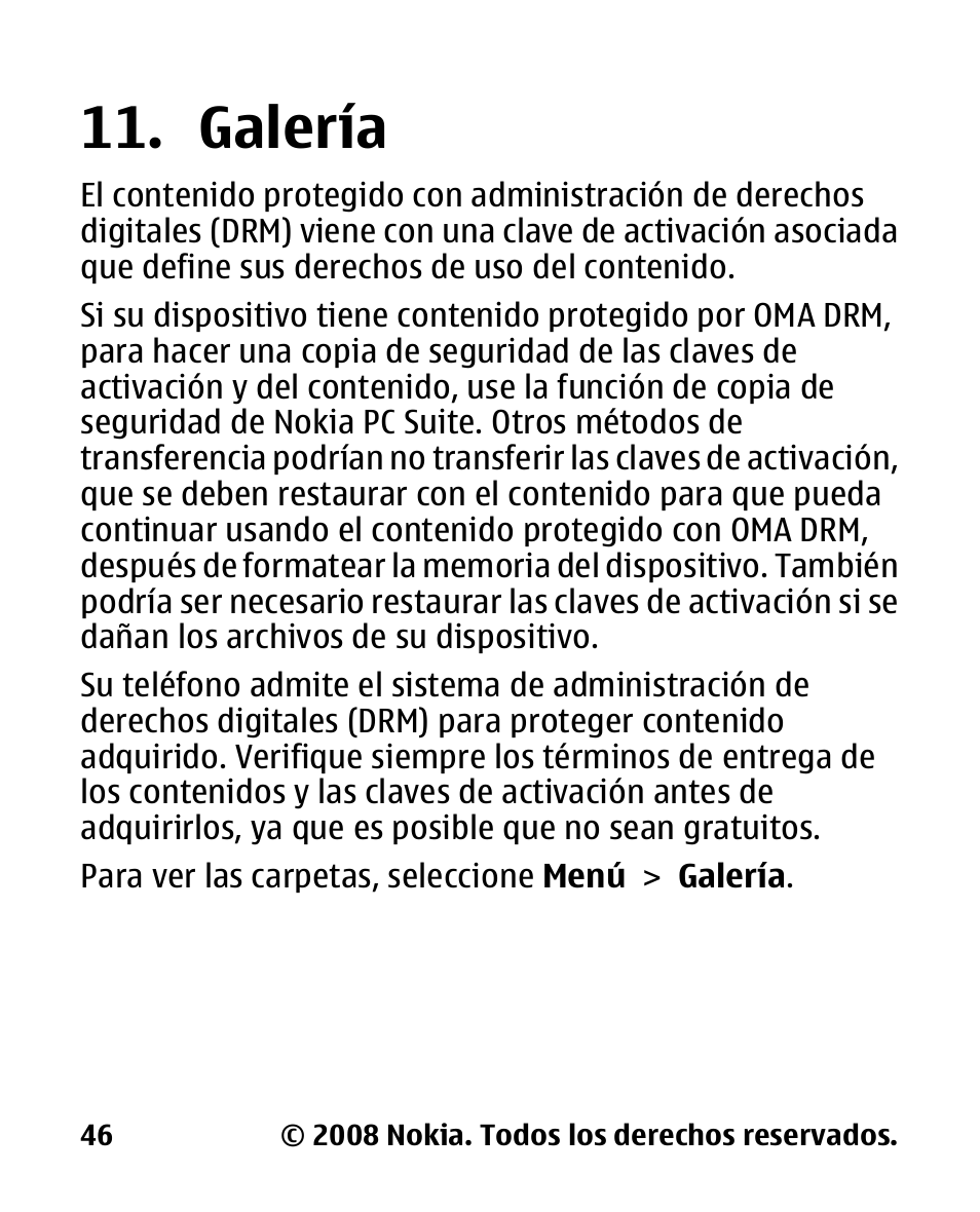 Galería | Nokia 2680 slide User Manual | Page 114 / 144