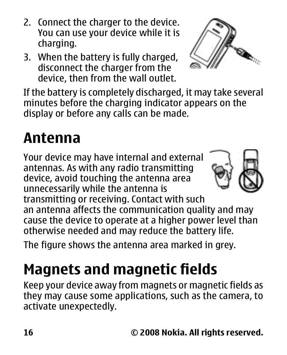 Antenna, Magnets and magnetic fields, Magnets and magnetic | Fields | Nokia 2680 slide User Manual | Page 17 / 144