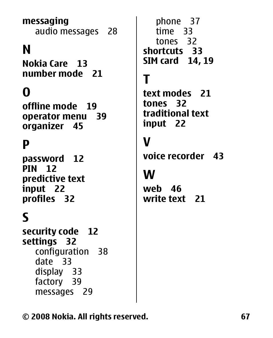 Nokia 2680 slide User Manual | Page 68 / 144