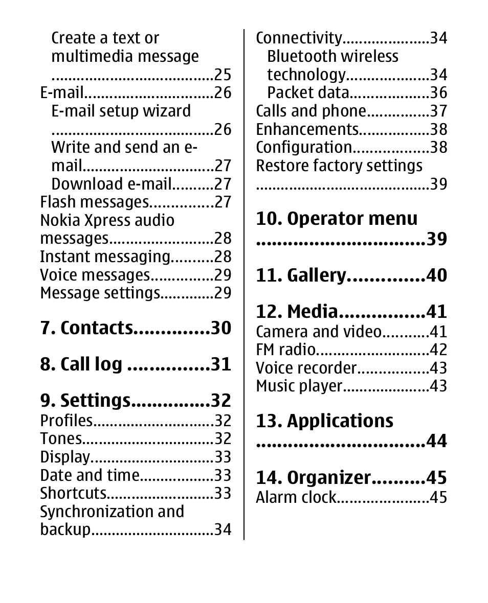 Nokia 2680 slide User Manual | Page 7 / 144