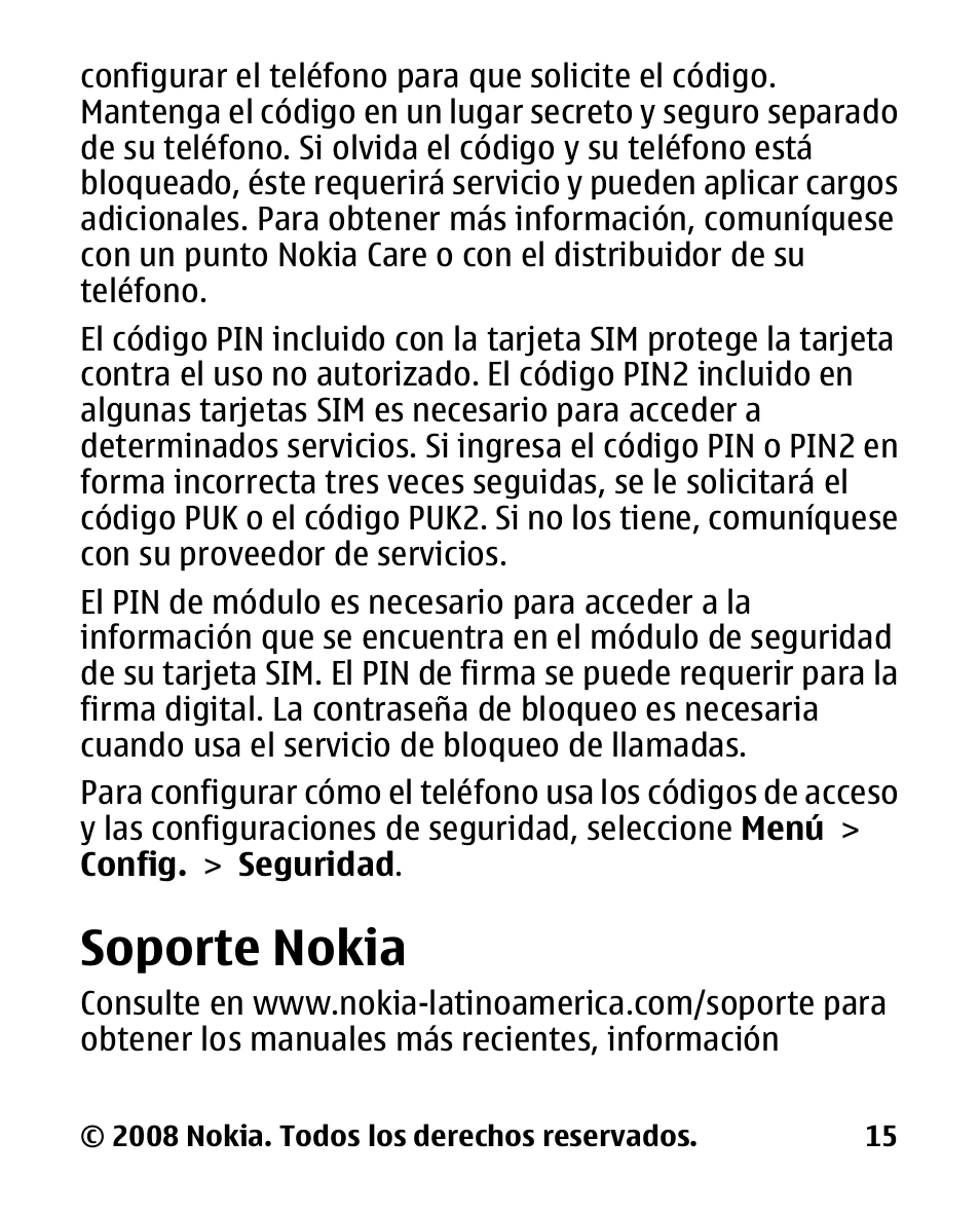 Soporte nokia | Nokia 2680 slide User Manual | Page 83 / 144