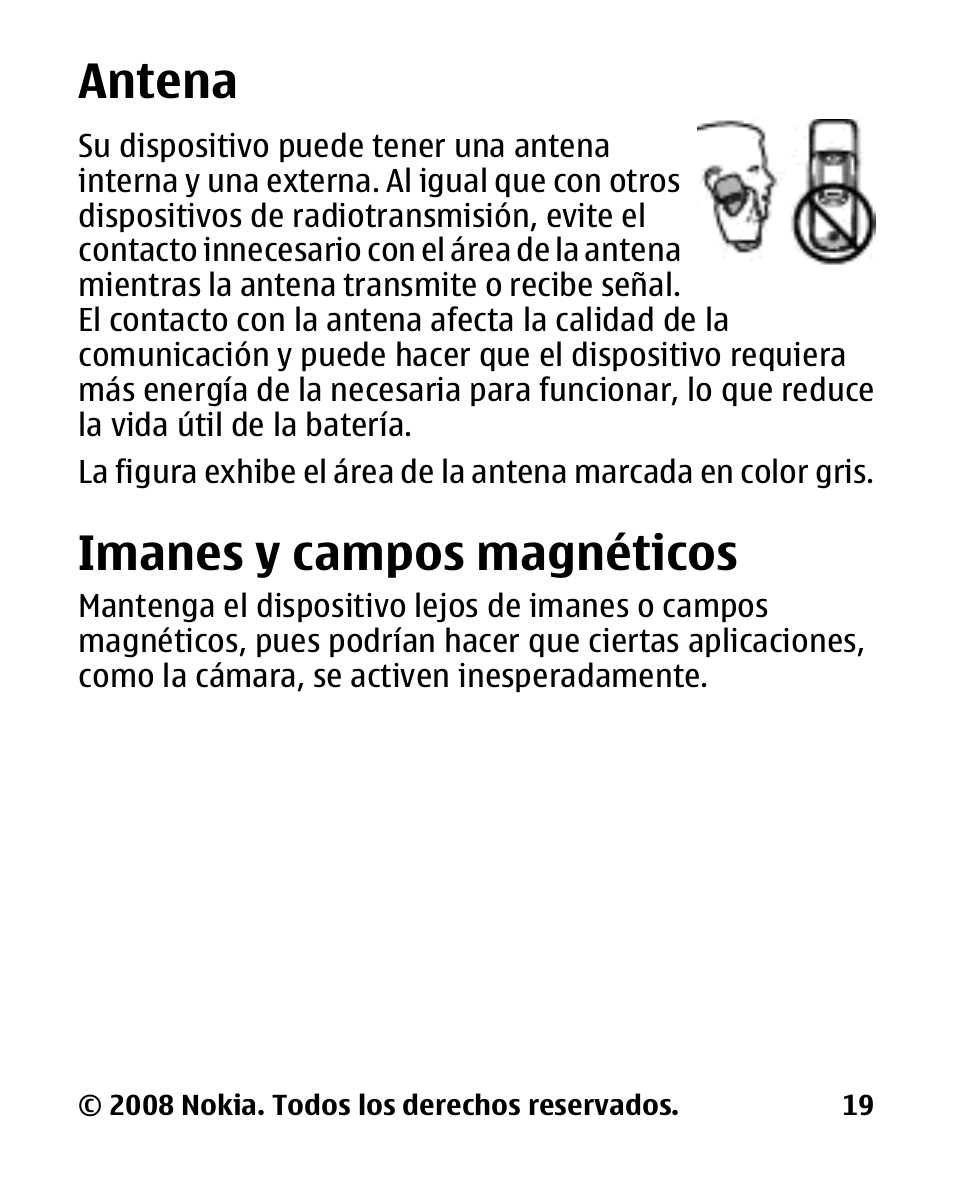 Antena, Imanes y campos magnéticos, Imanes y campos | Magnéticos | Nokia 2680 slide User Manual | Page 87 / 144