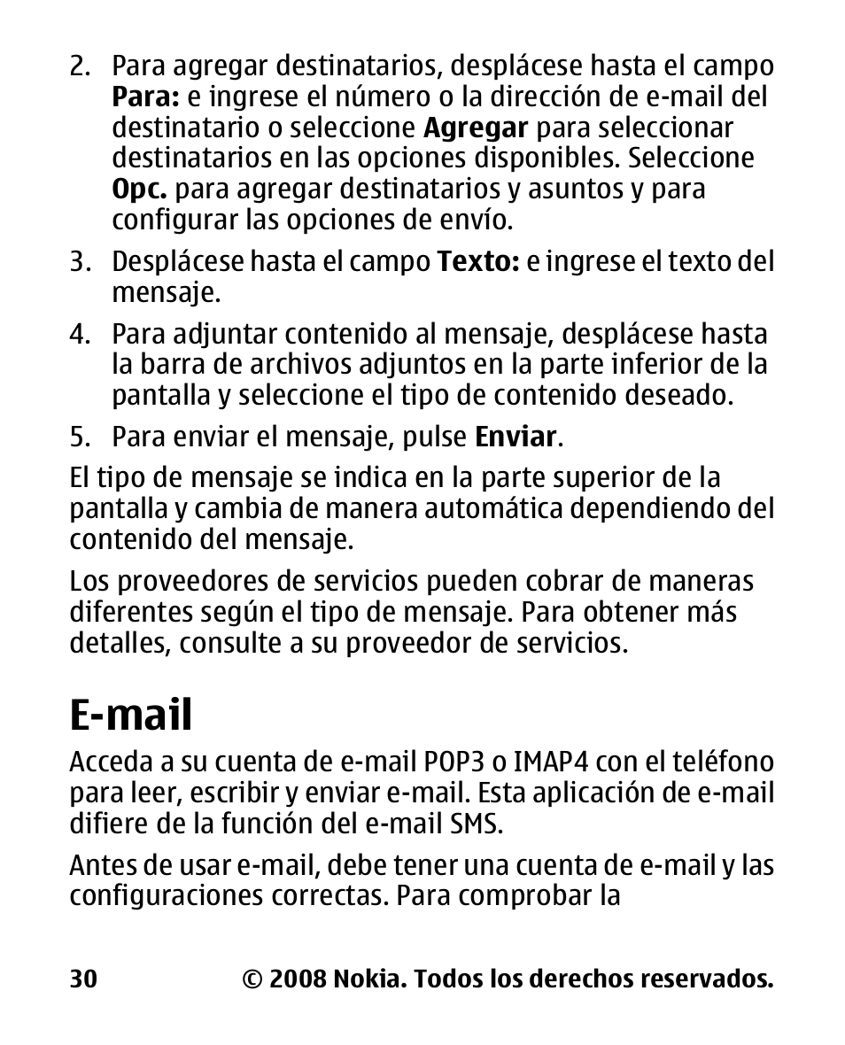 E-mail | Nokia 2680 slide User Manual | Page 98 / 144