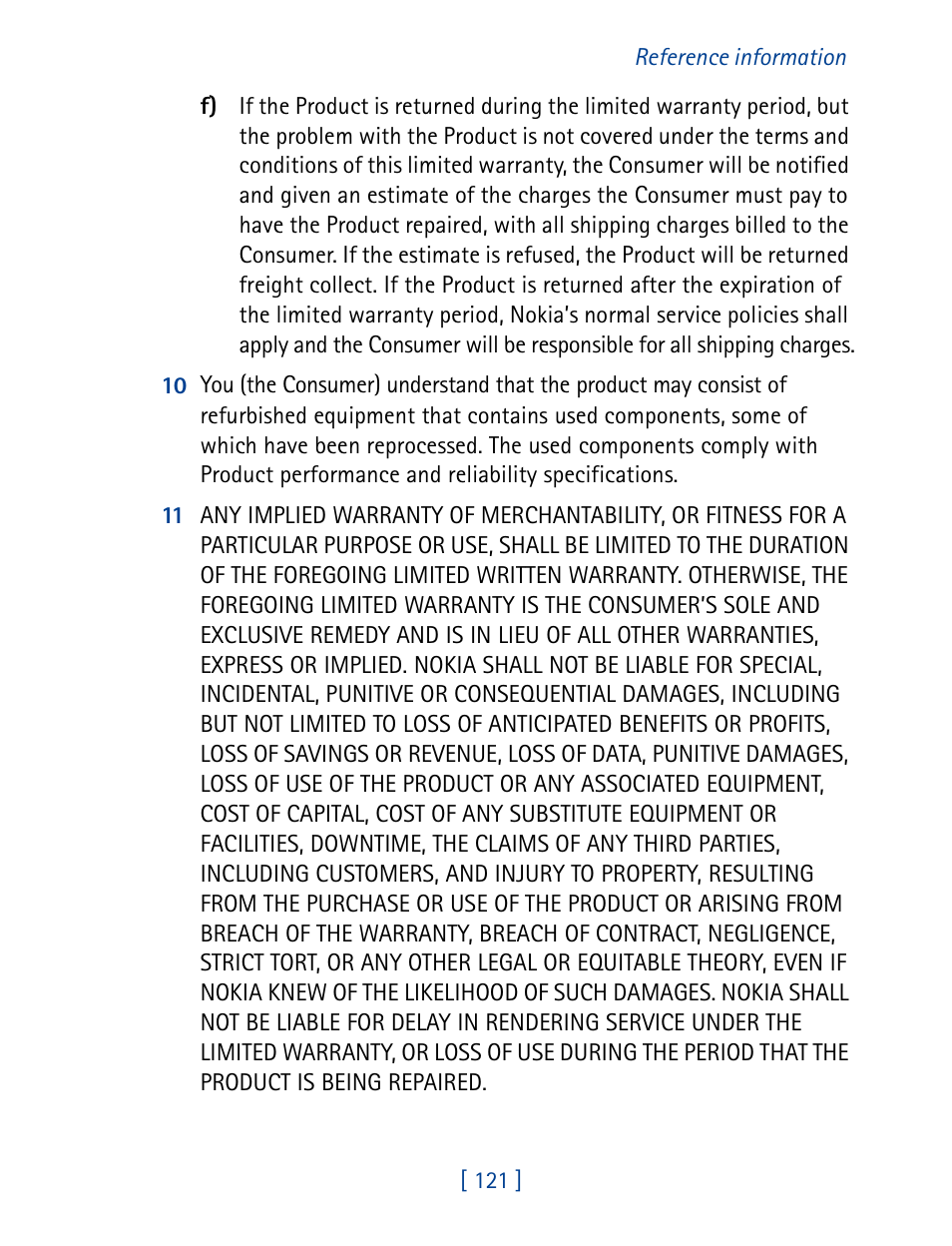 Nokia 1261 User Manual | Page 128 / 145