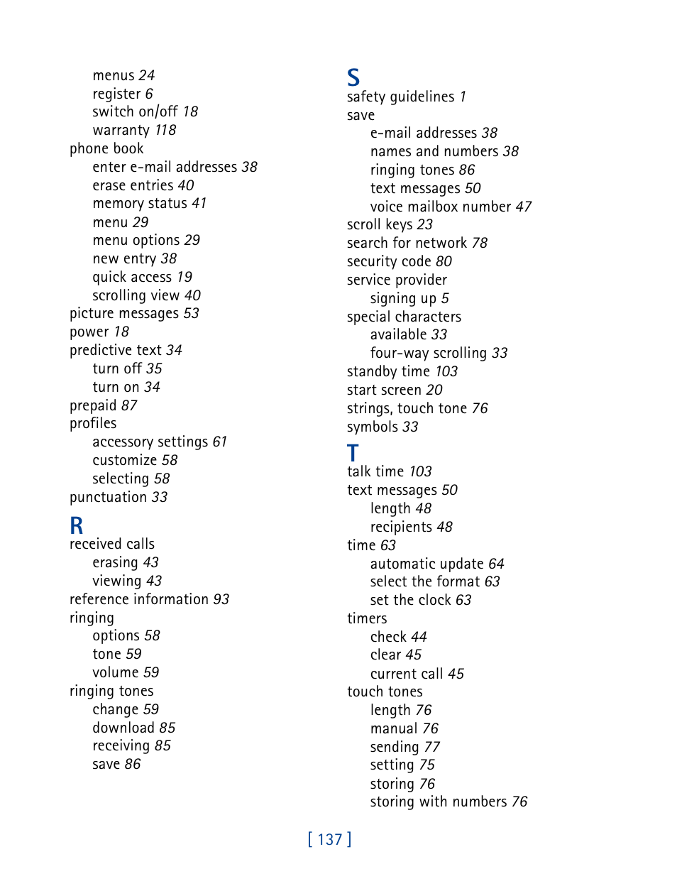 Nokia 1261 User Manual | Page 144 / 145