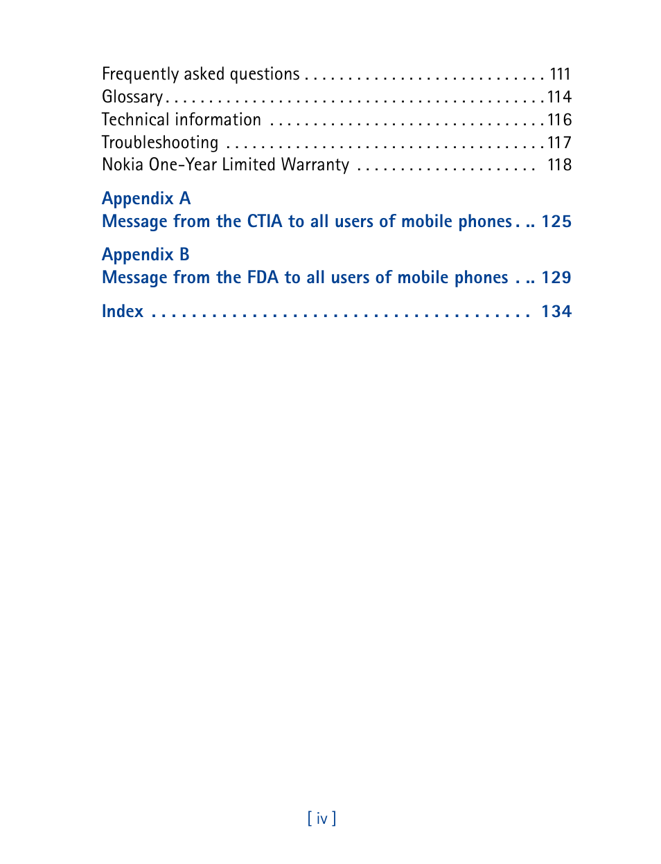 Nokia 1261 User Manual | Page 7 / 145