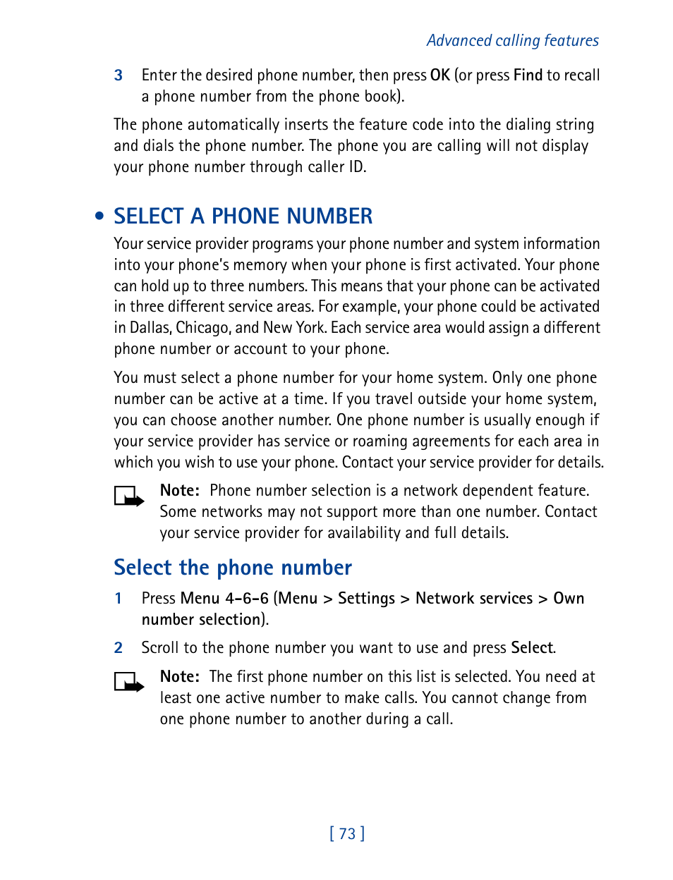 Select a phone number, Select the phone number | Nokia 1261 User Manual | Page 80 / 145