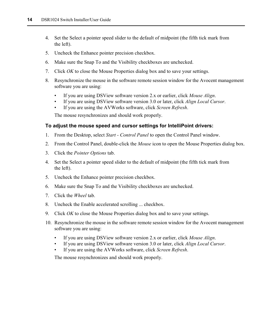 Avocent DSR 1024 User Manual | Page 26 / 86