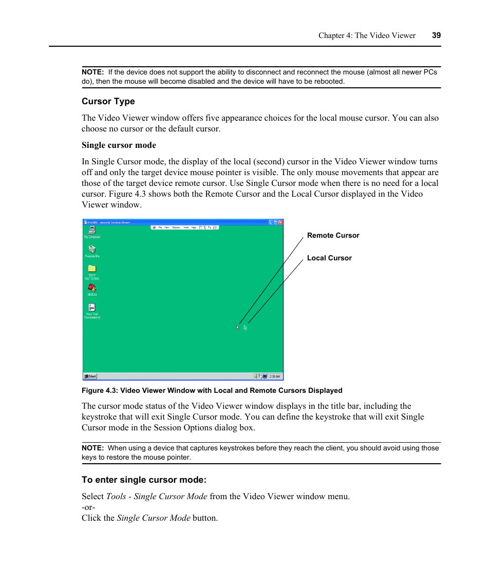 Cursor type | Avocent DSR 1024 User Manual | Page 51 / 86