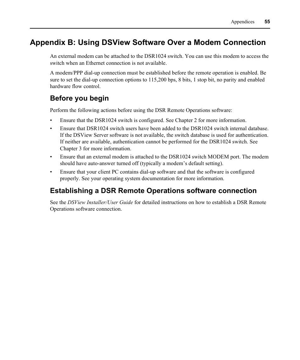 Before you begin | Avocent DSR 1024 User Manual | Page 67 / 86