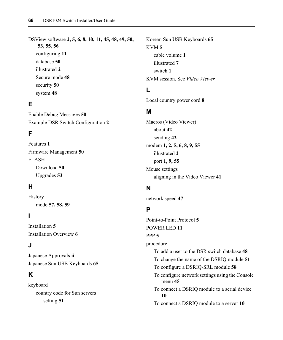 Avocent DSR 1024 User Manual | Page 80 / 86