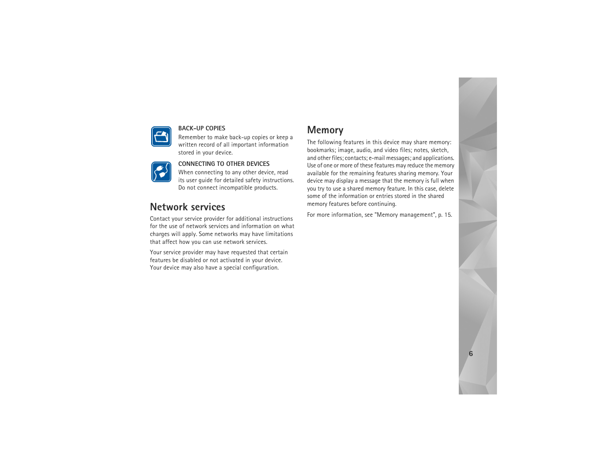 Network services | Nokia N810 User Manual | Page 6 / 52