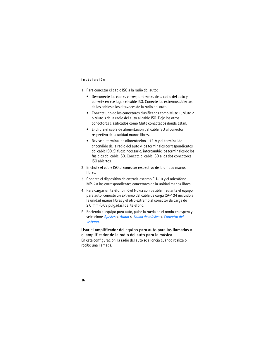 Nokia Display Car Kit CK-600 User Manual | Page 84 / 206