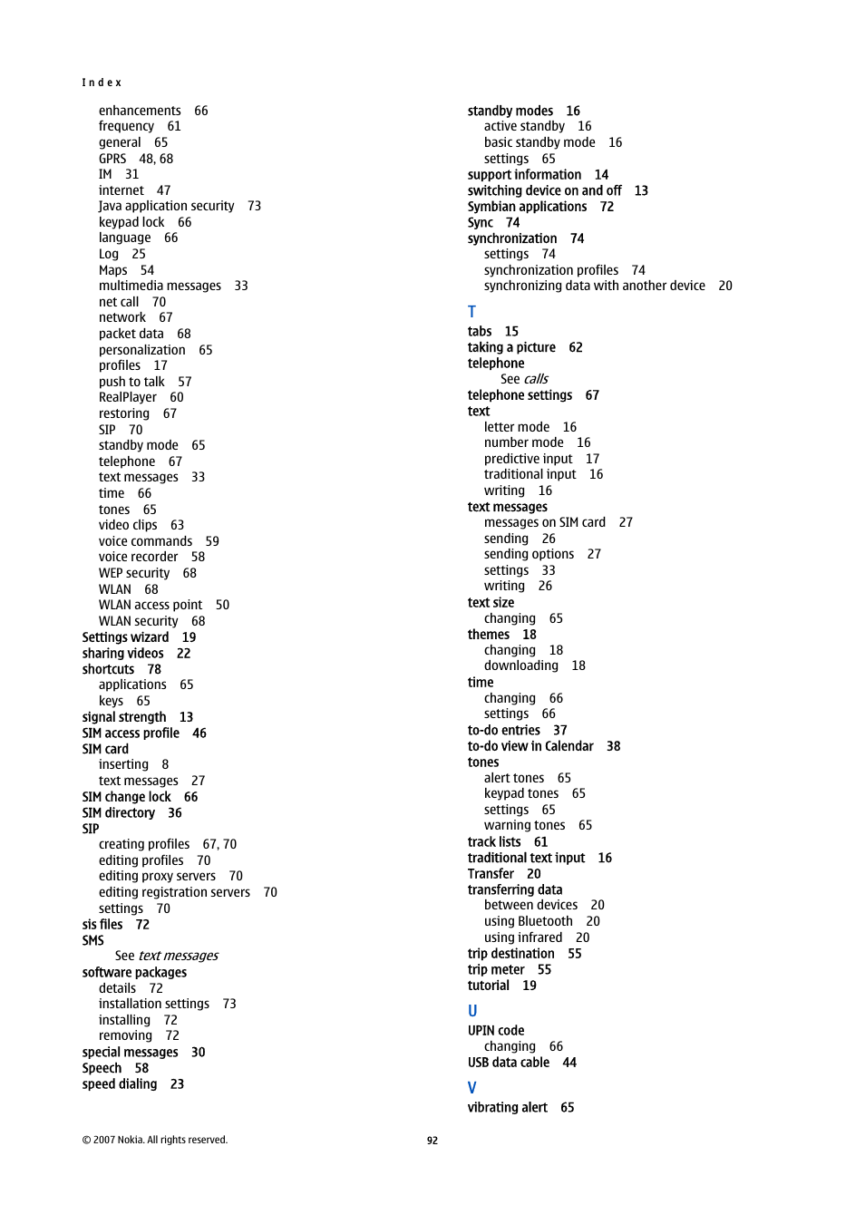Nokia E90 Communicator User Manual | Page 124 / 125