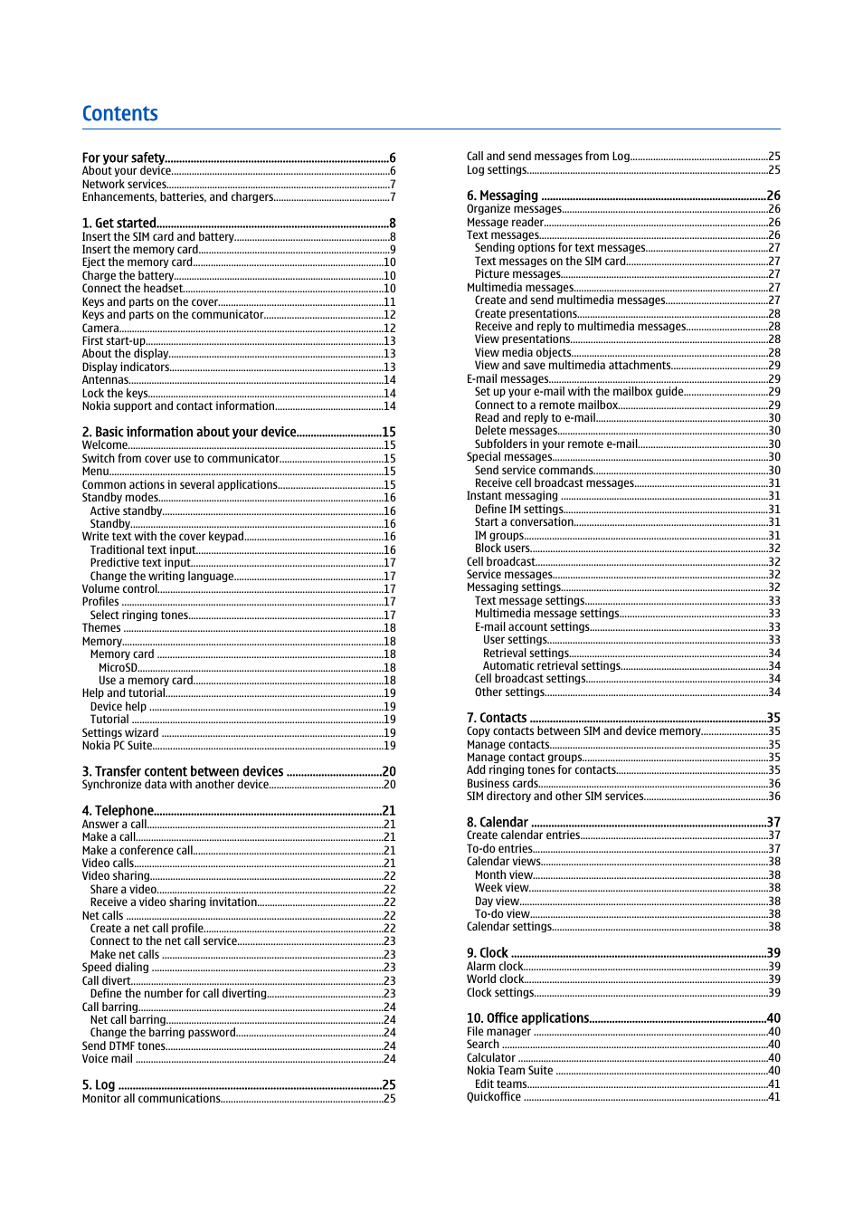 Nokia E90 Communicator User Manual | Page 35 / 125