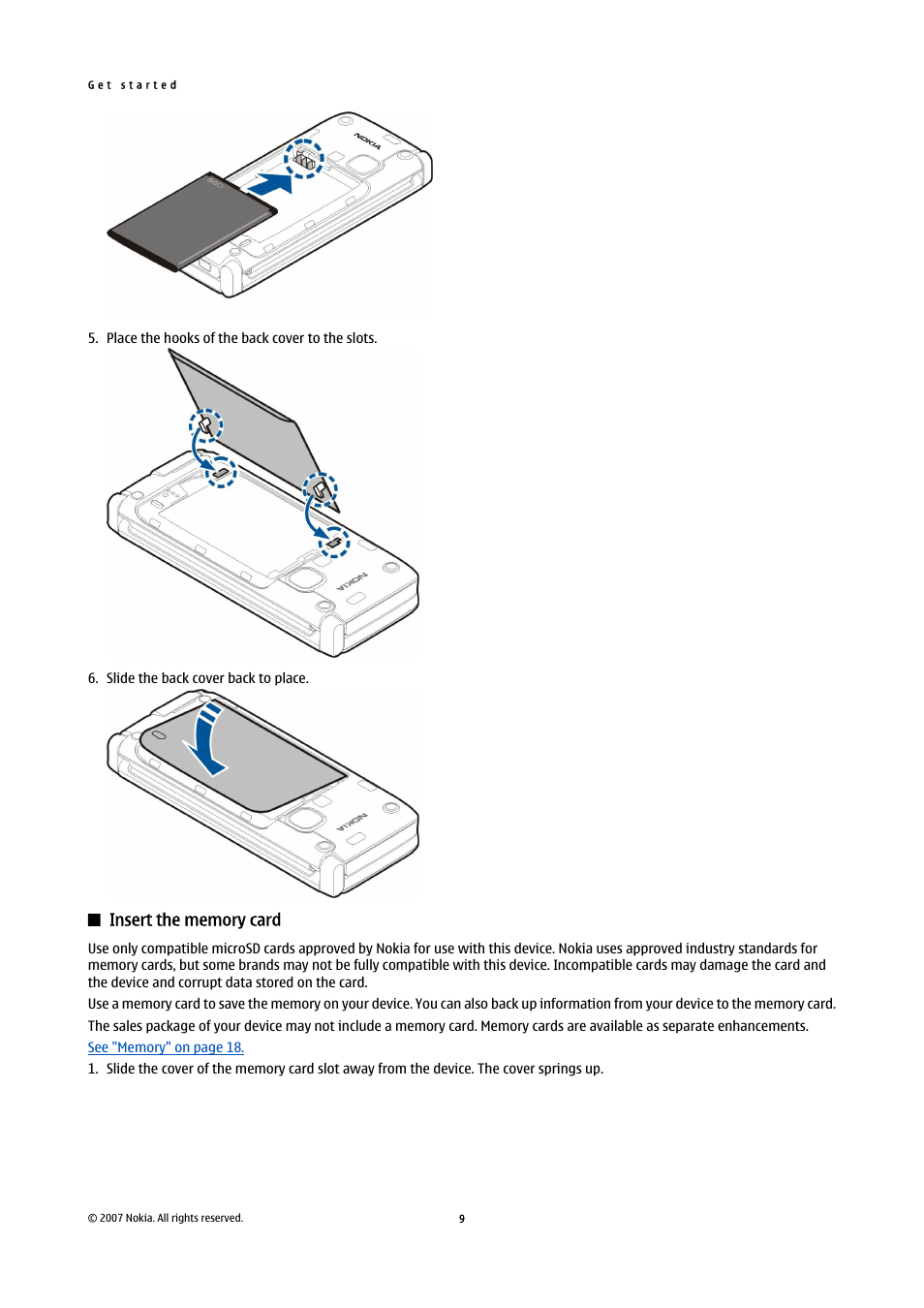 Insert the memory card | Nokia E90 Communicator User Manual | Page 41 / 125