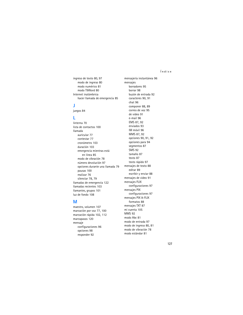 Nokia 6305i User Manual | Page 128 / 137