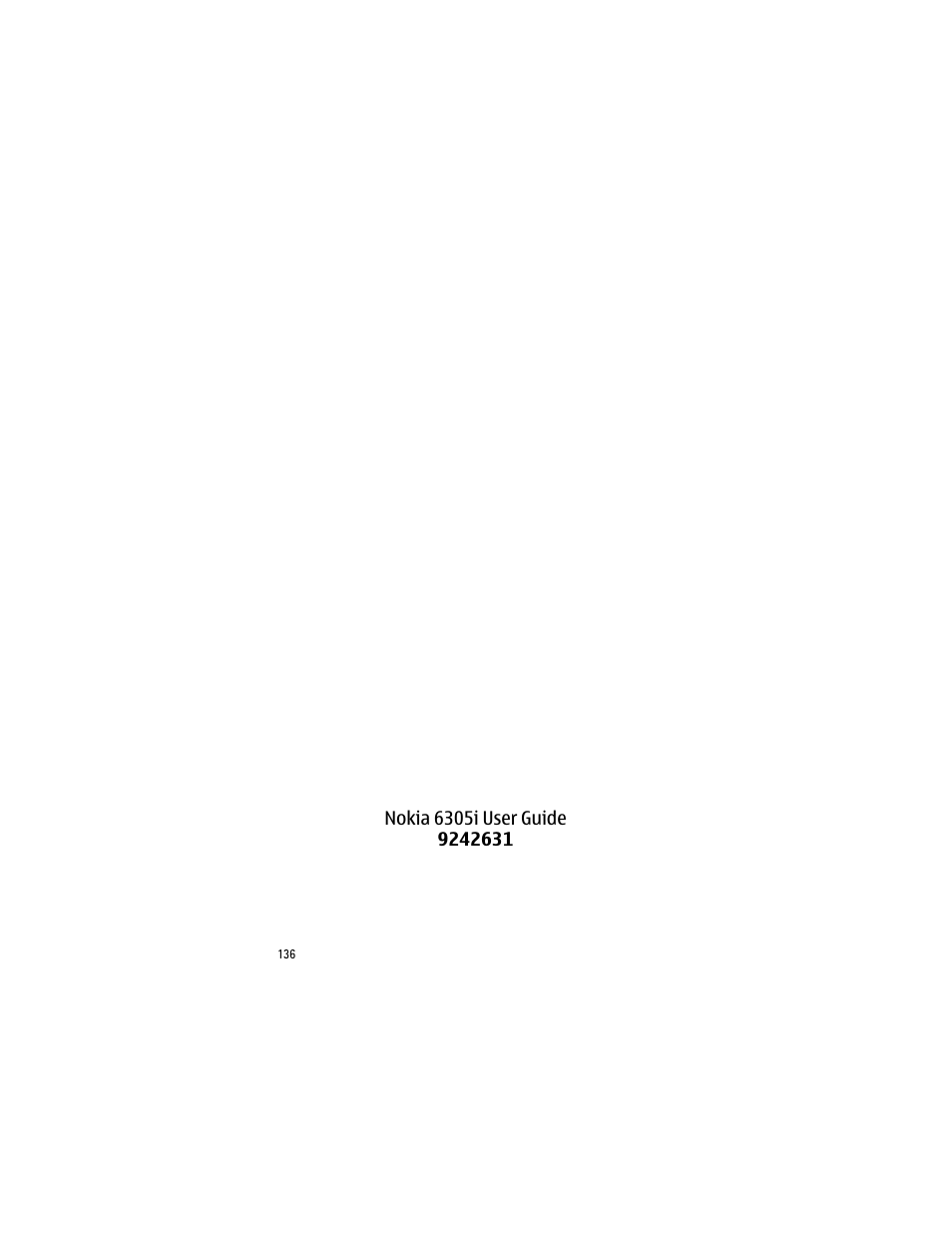 Nokia 6305i User Manual | Page 137 / 137