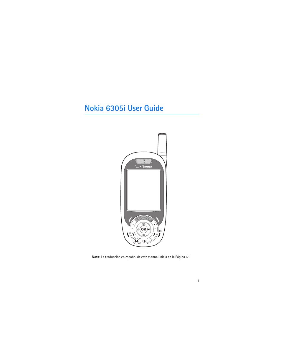 Nokia 6305i user guide | Nokia 6305i User Manual | Page 2 / 137