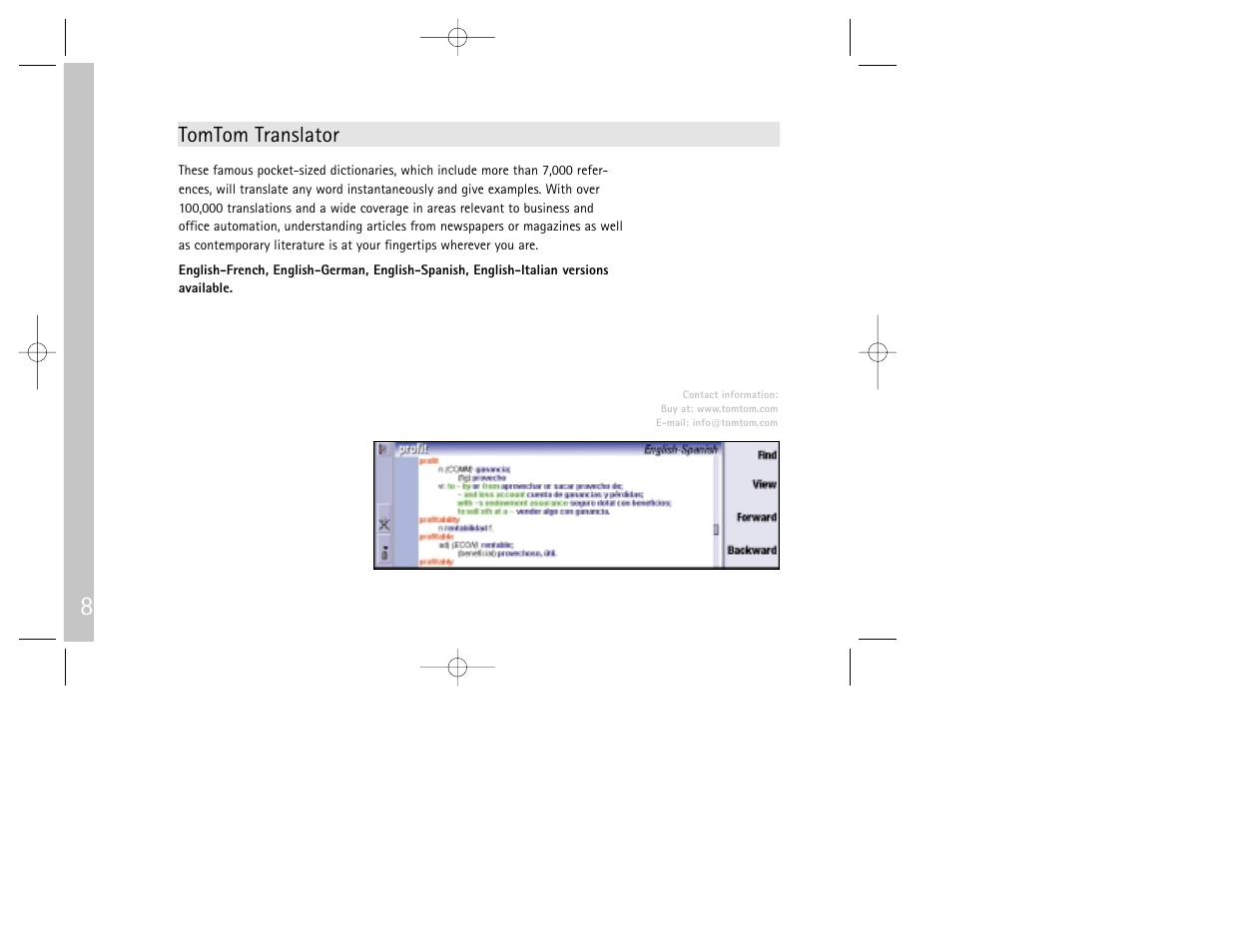 Tomtom translator | Nokia 9290 User Manual | Page 10 / 16