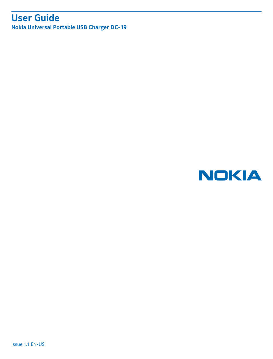 Nokia DC-19 User Manual | 10 pages