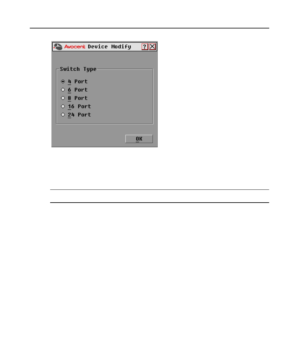 Figure 3.6: device modify dialog box, Changing the display behavior | Avocent DSR1020 User Manual | Page 32 / 76