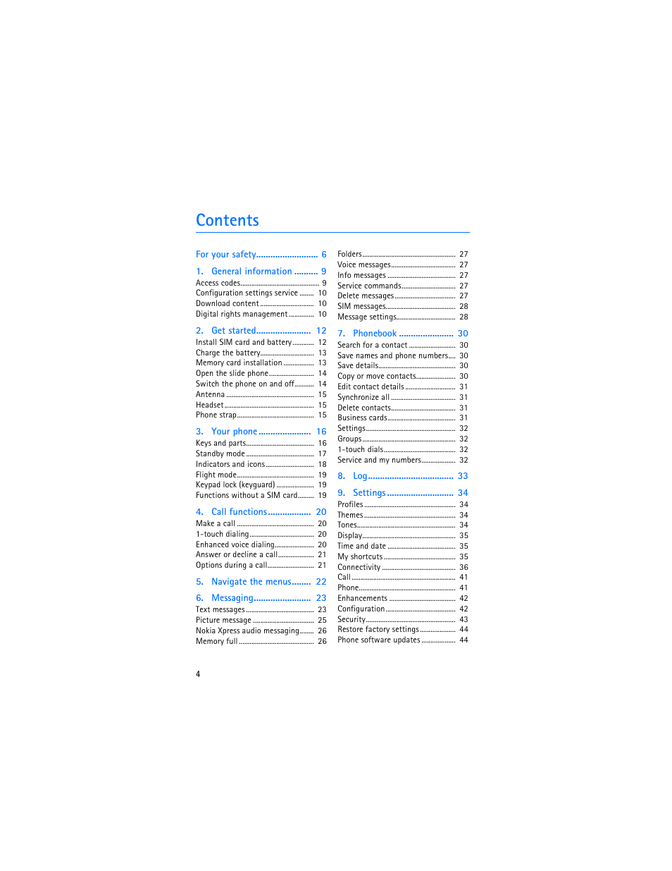 Nokia 5300 XpressMusic User Manual | Page 5 / 177