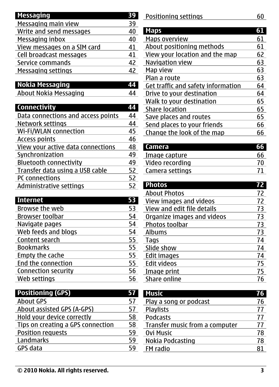 Nokia C6-00 User Manual | Page 3 / 112
