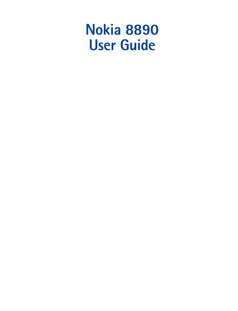 Nokia 8890 User Manual | Page 2 / 141