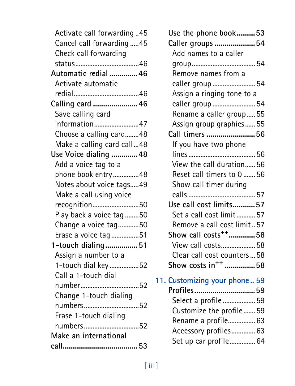 Nokia 8890 User Manual | Page 6 / 141