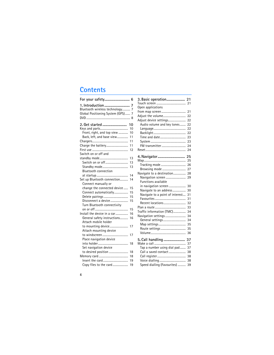 Nokia 500 Auto Navigation User Manual | Page 4 / 51