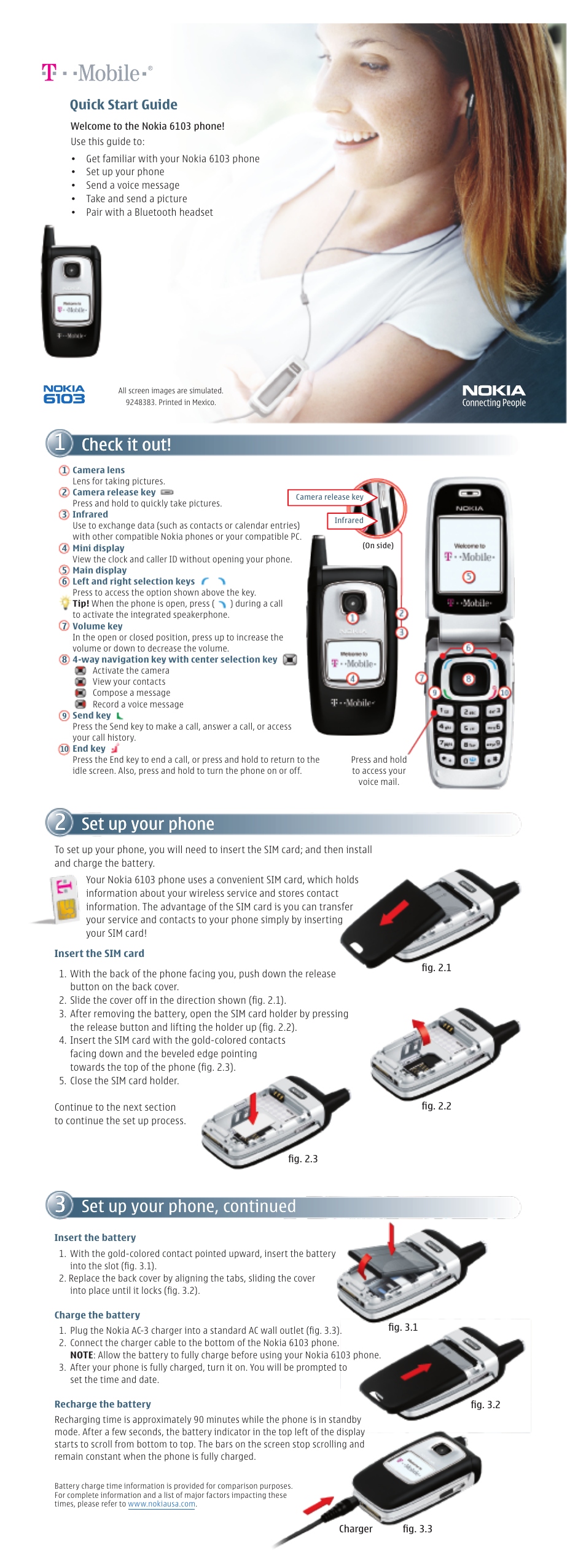 Nokia 6103 User Manual | 2 pages