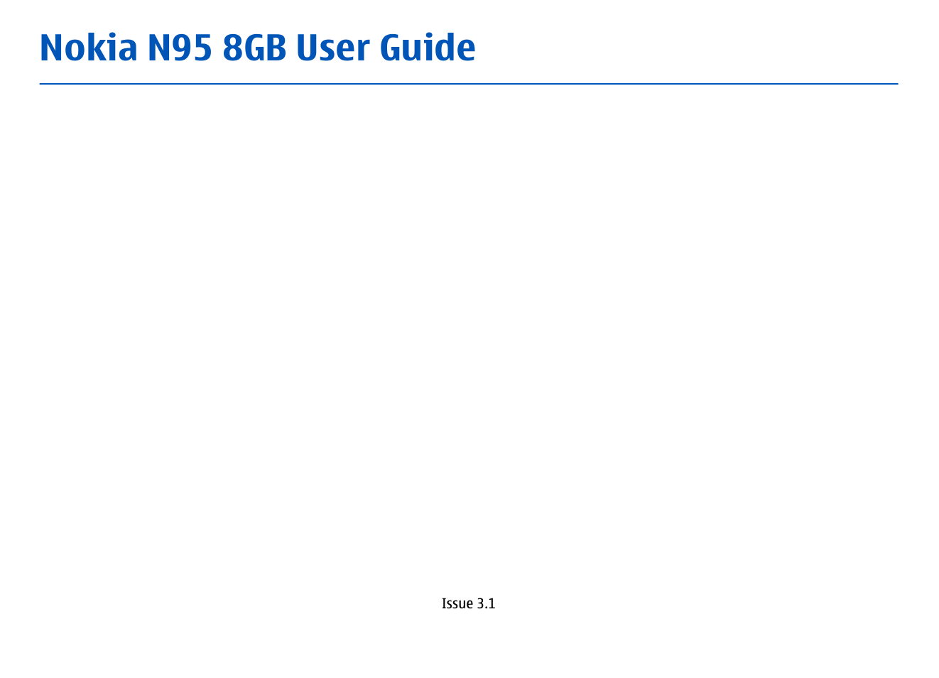 Nokia N95 User Manual | 117 pages