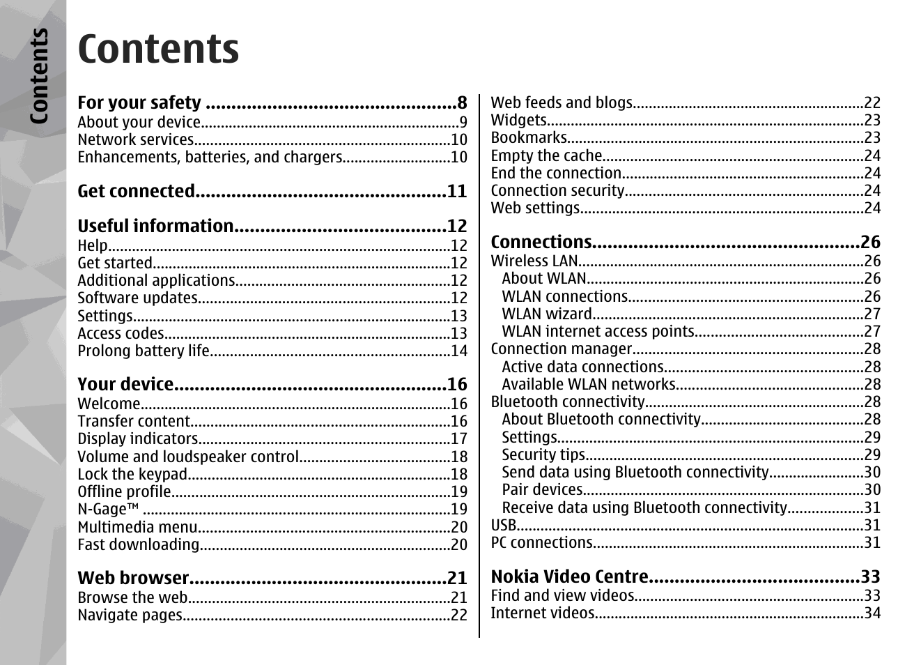 Nokia N95 User Manual | Page 4 / 117