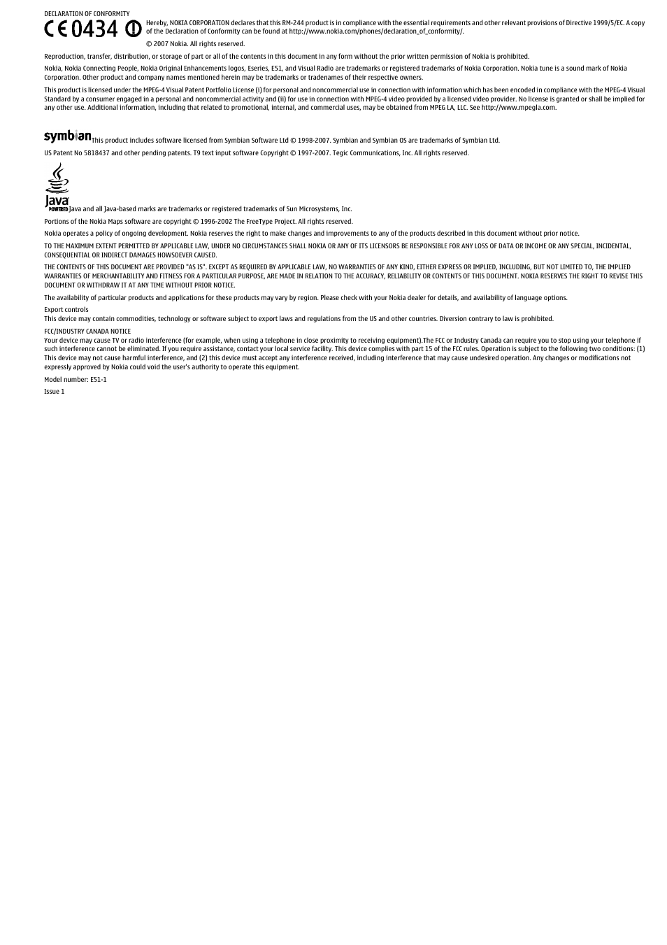 Nokia E51 User Manual | Page 2 / 52