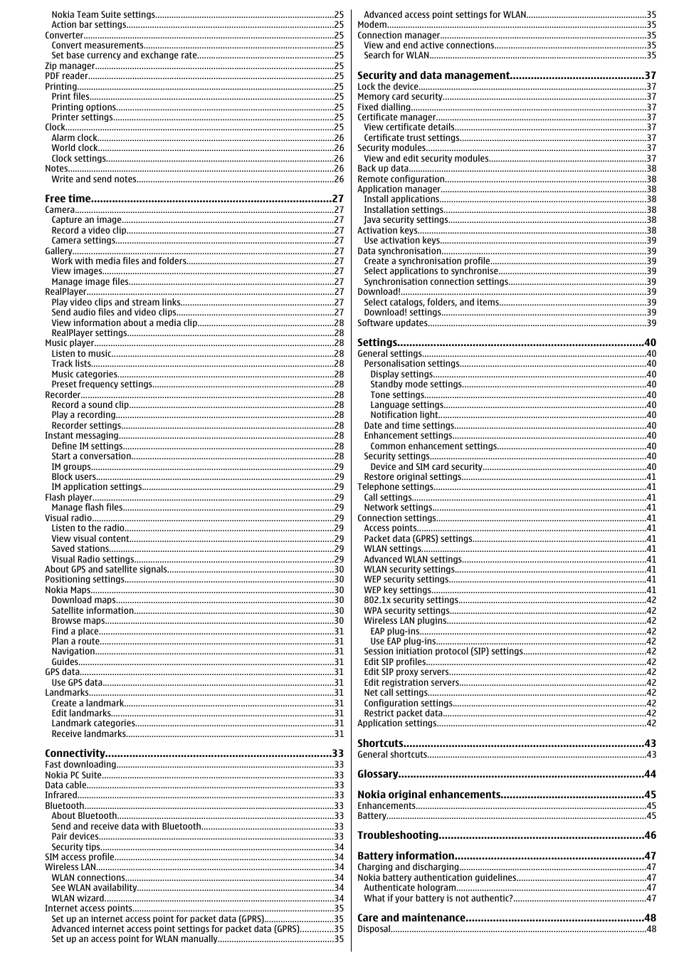 Nokia E51 User Manual | Page 4 / 52