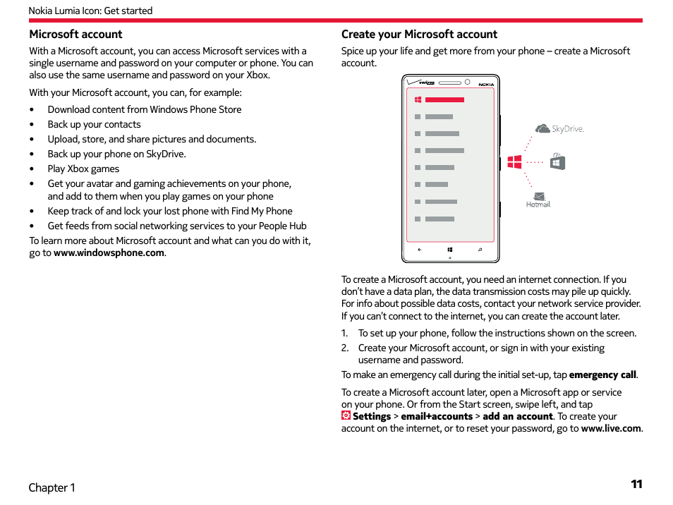 Nokia Lumia Icon User Manual | Page 11 / 102