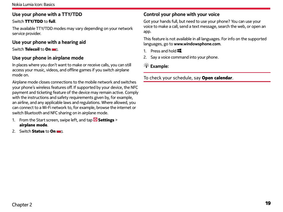 Nokia Lumia Icon User Manual | Page 19 / 102
