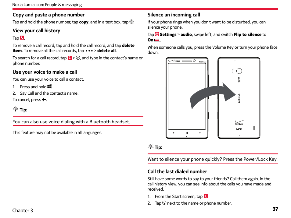 Nokia Lumia Icon User Manual | Page 37 / 102