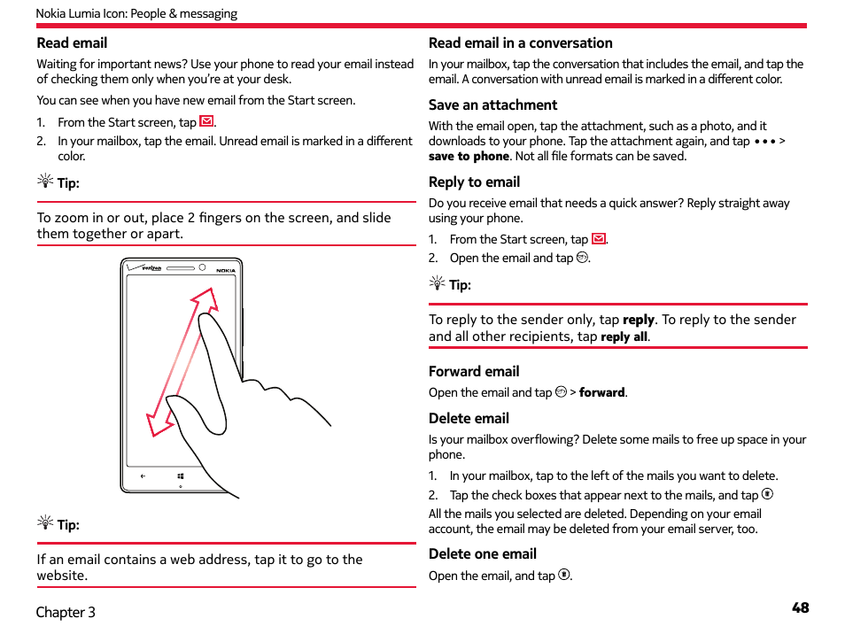 Nokia Lumia Icon User Manual | Page 48 / 102