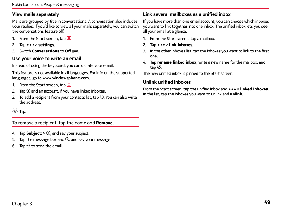 Nokia Lumia Icon User Manual | Page 49 / 102