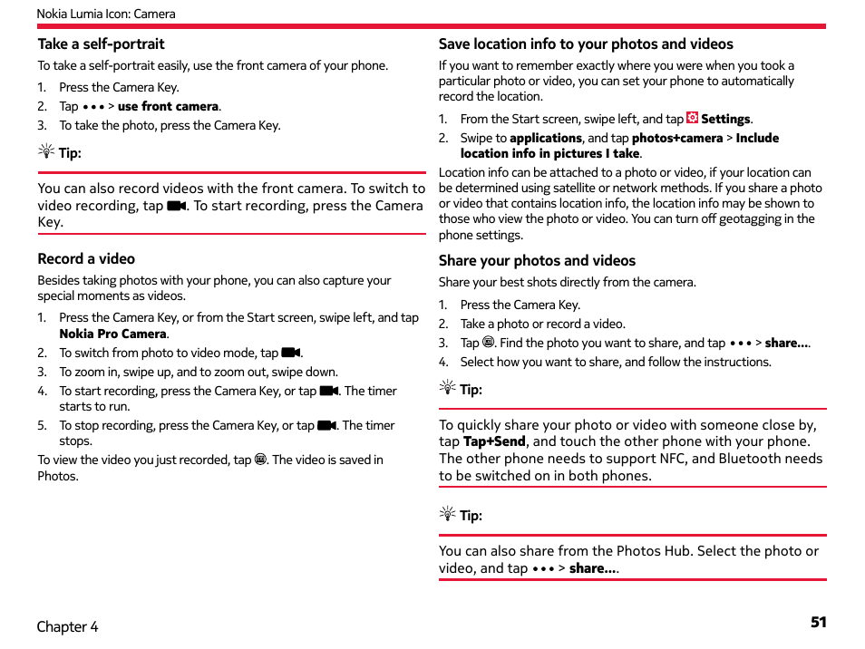 Nokia Lumia Icon User Manual | Page 51 / 102