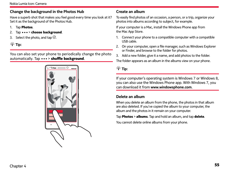 Nokia Lumia Icon User Manual | Page 55 / 102