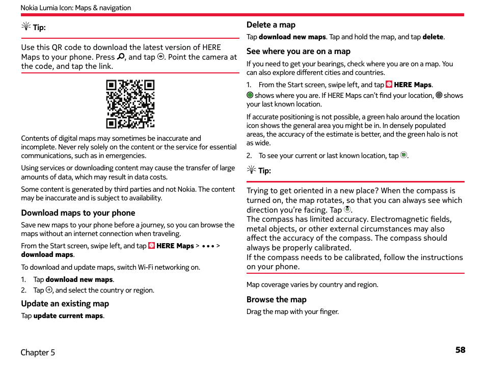 Nokia Lumia Icon User Manual | Page 58 / 102
