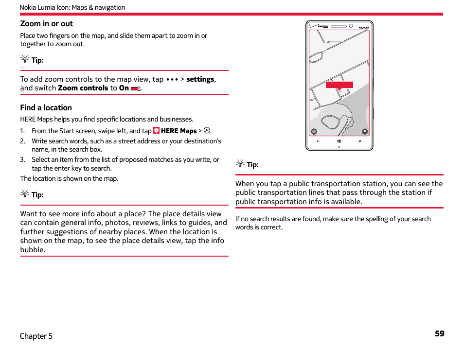 Nokia Lumia Icon User Manual | Page 59 / 102